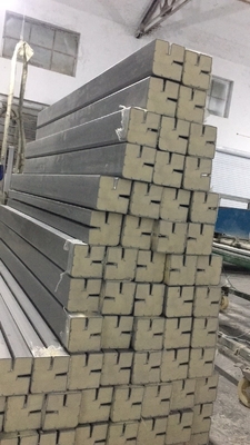 ODM Extruded Plastic Trim PU Filling PVC Profile For Cold Room Frame